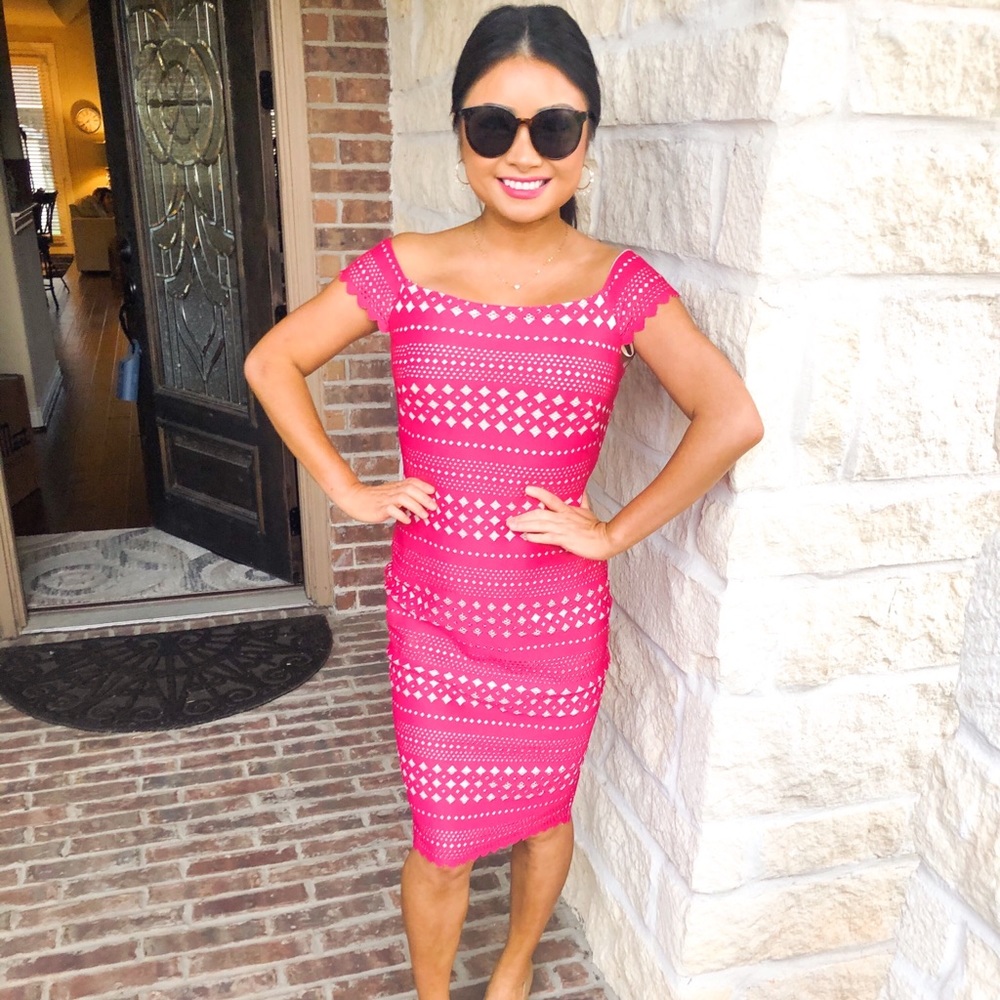 Eliza J detailed pink dress in size 2